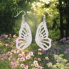 Fairy Wings Glitter Acrylic Earrings