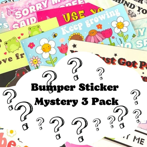Mystery Bumper Sticker 3 Pack