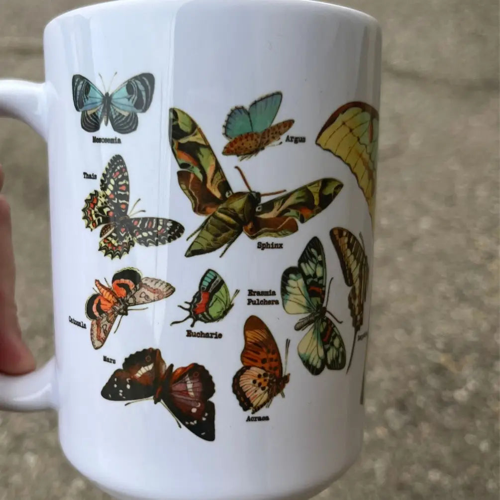 Butterfly Lover Handpressed 15oz Ceramic Mug