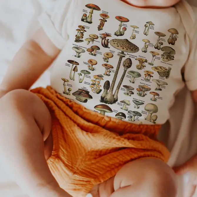 Mushroom Lover Infant Bodysuit And Toddler Tee