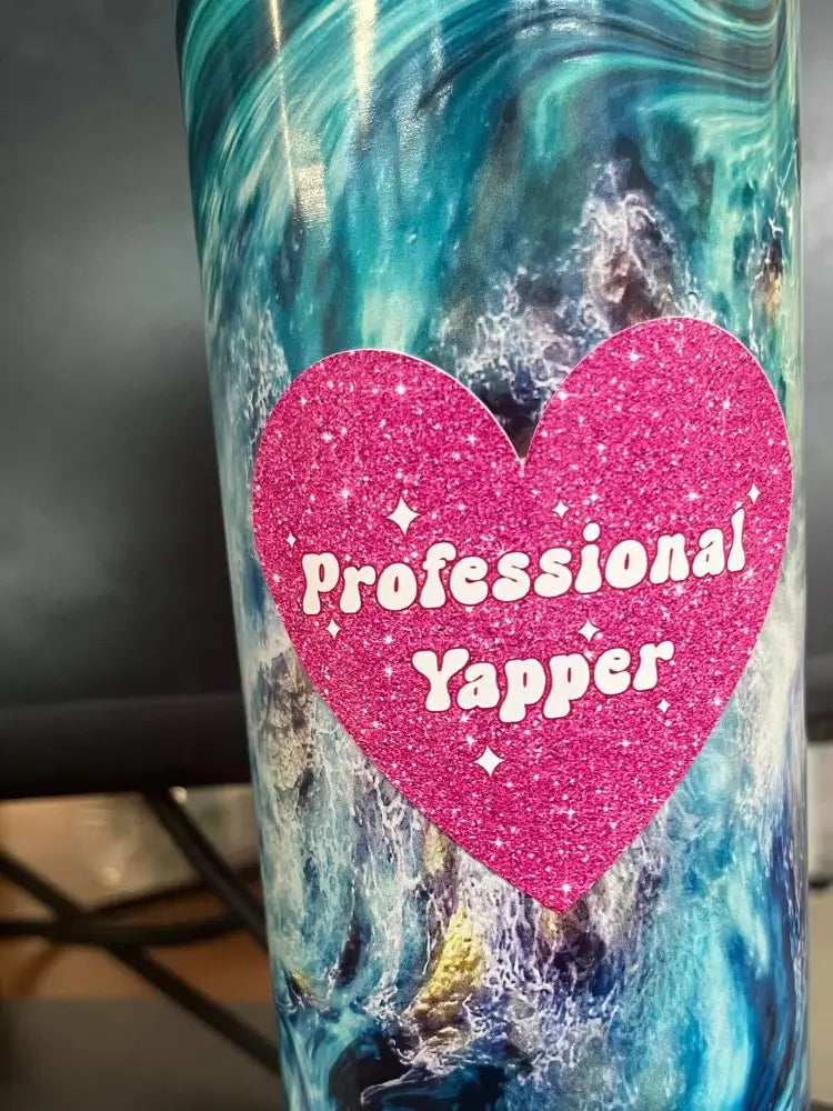 Professional Yapper Pink Heart Sticker