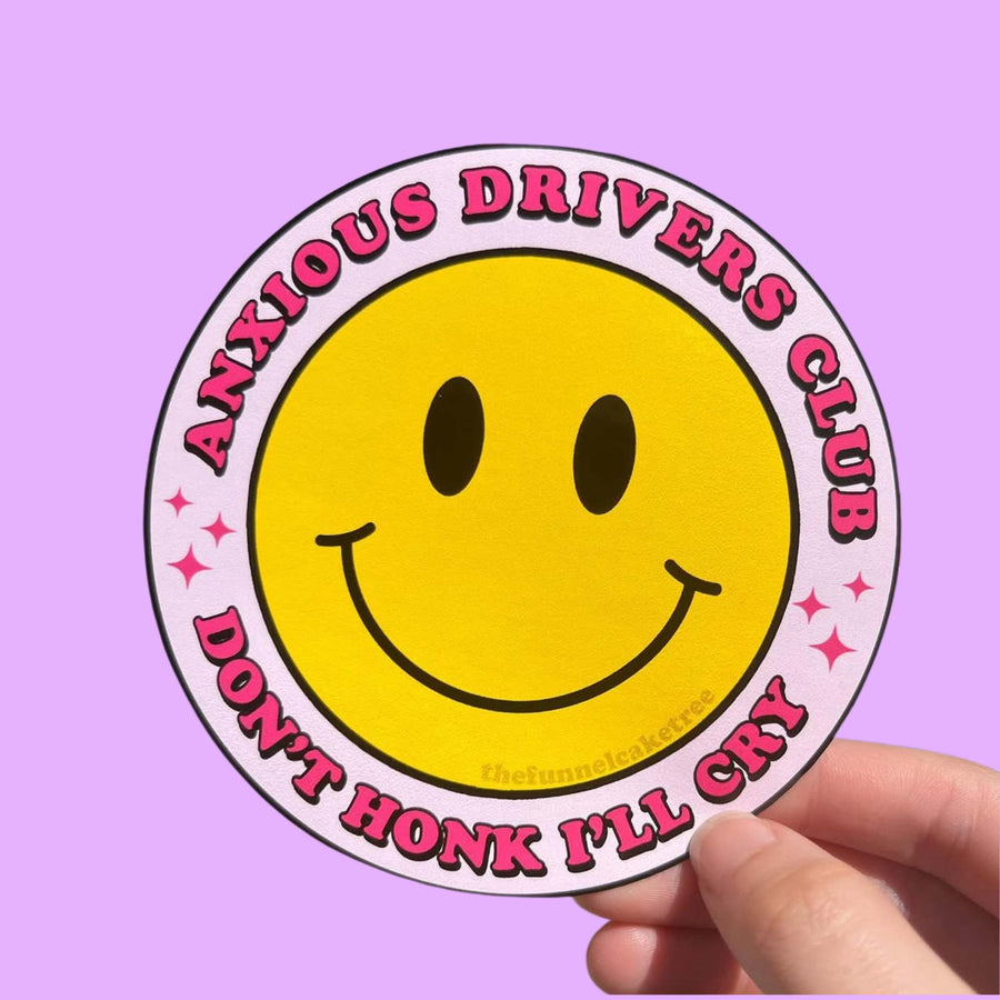 Anxious Drivers Club Bumper Sticker
