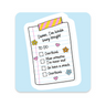 Damn, I'm Kinda Busy Tonight To-Do List Sticker on white background