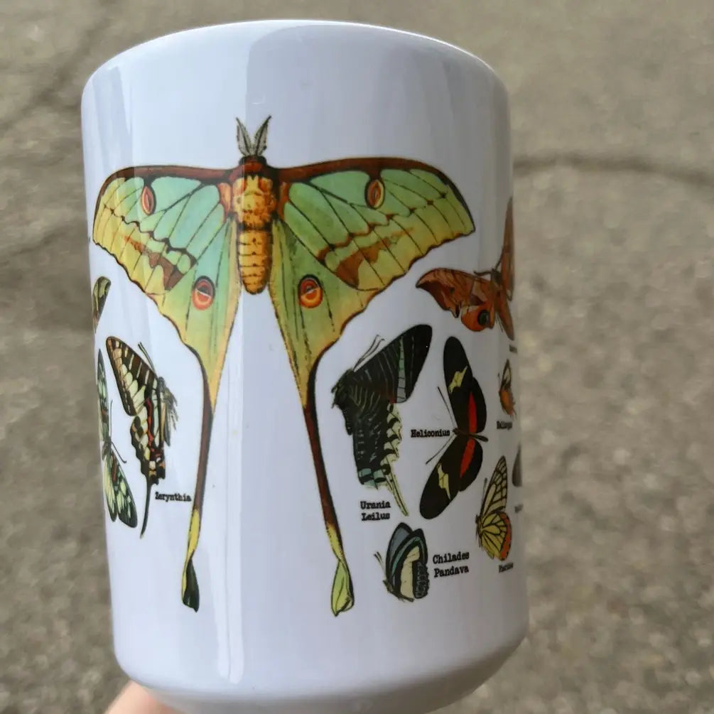 Butterfly Lover Handpressed 15oz Ceramic Mug