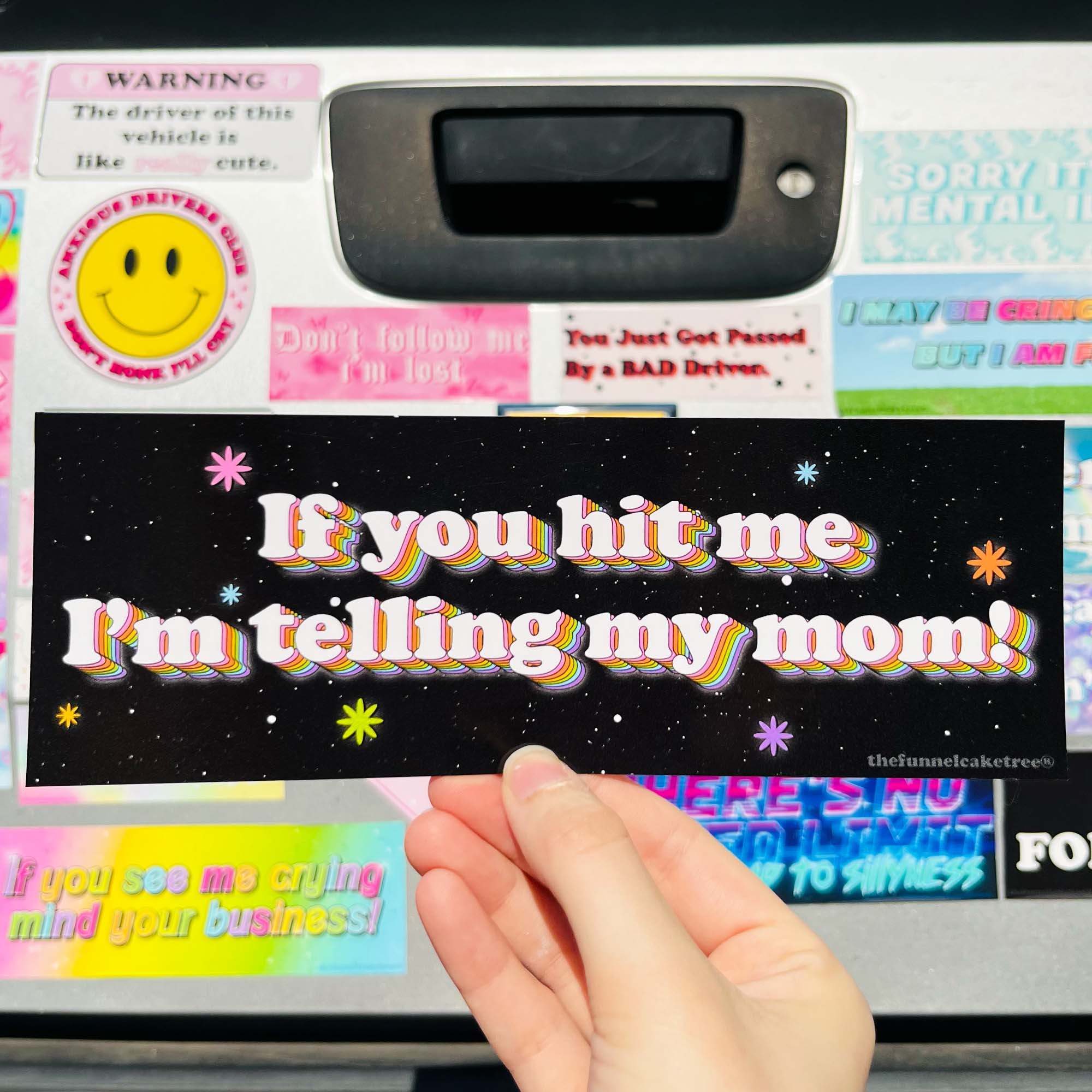 If you Hit Me I'm Telling My Mom Bumper Sticker