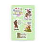 Medieval Meme Sticker Sheet on white background