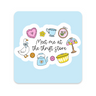 Meet Me at the Thrift Store Sticker, approximately 3 × 3 inches