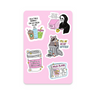 Office Humor Sticker Sheet on white background