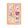 Summerween Sticker Sheet on white background