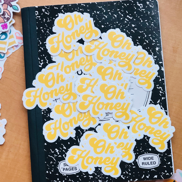 Oh Honey Vinyl Sticker