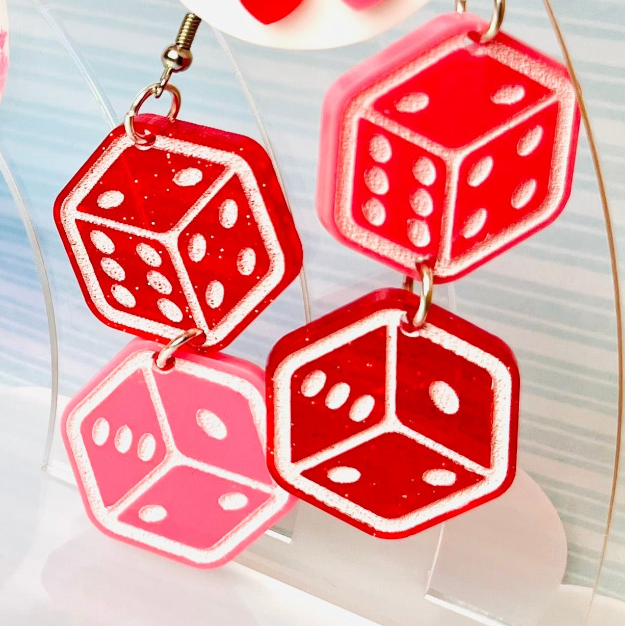 Let's Get Lucky - Dice Dangle Earring