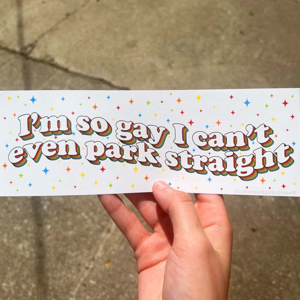 ✨I Can't Even Park Straight Bumper Sticker 🚗